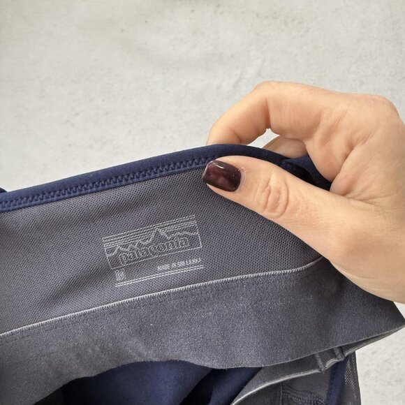 Patagonia Shirt Womens Medium Navy Blue Cami Tank Top Strappy Activewear Yoga - Picture 6 of 8